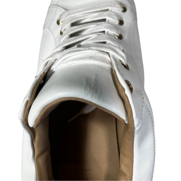 Loft Lace Up Everyday White Leather Like Sneakers. - Picture 9 of 9